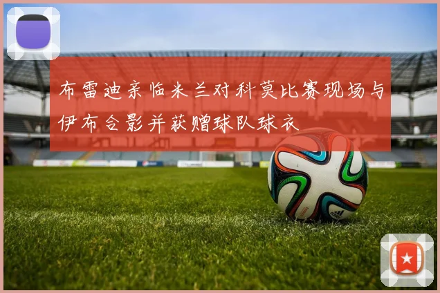 布雷迪亲临米兰对科莫比赛现场与伊布合影并获赠球队球衣
